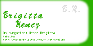 brigitta mencz business card